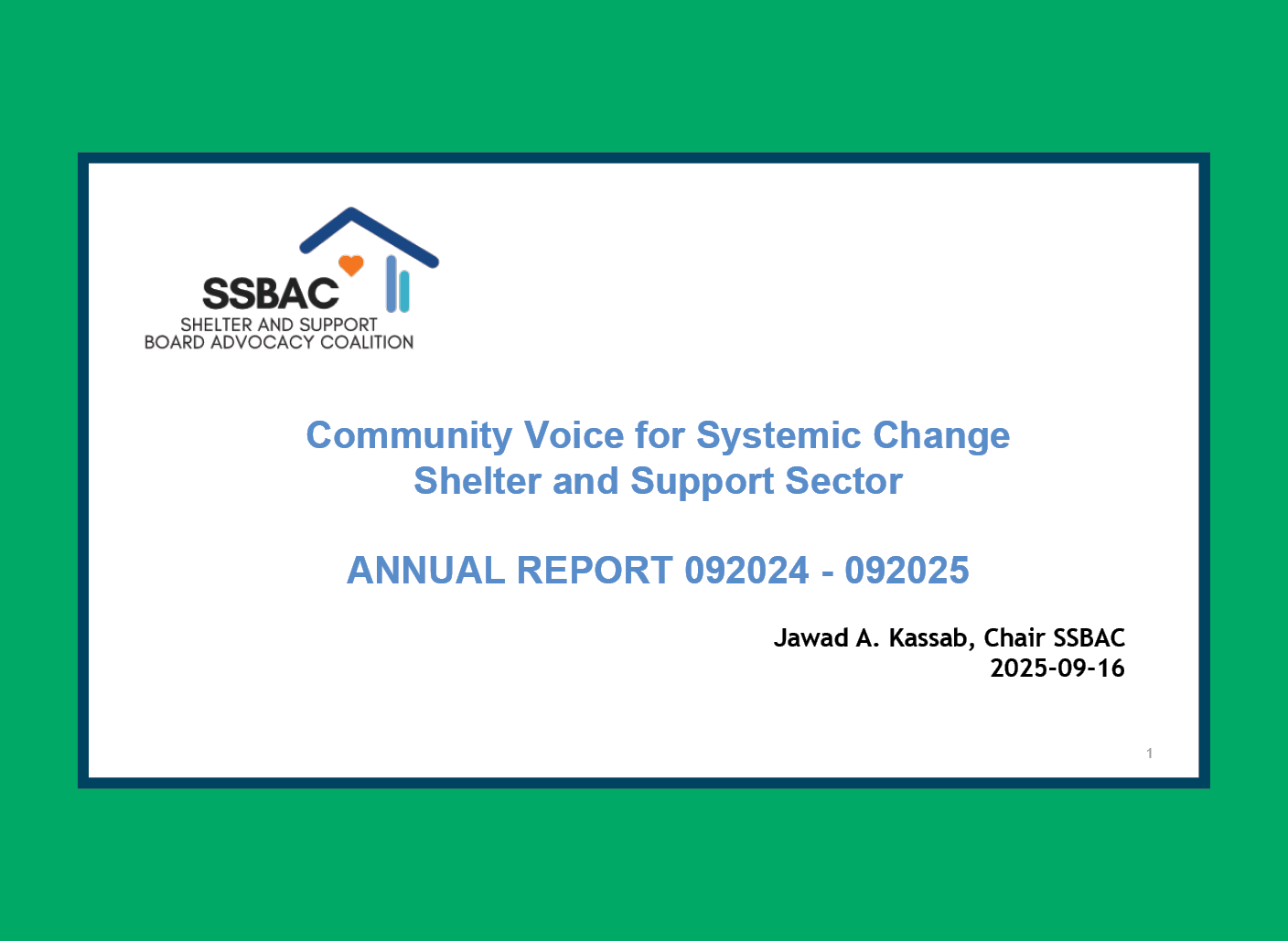 cover of Shelter and Support Board Advocacy Coalition report