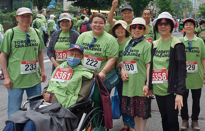 walkers from our Senior's team at the 2023 Toronto Challenge