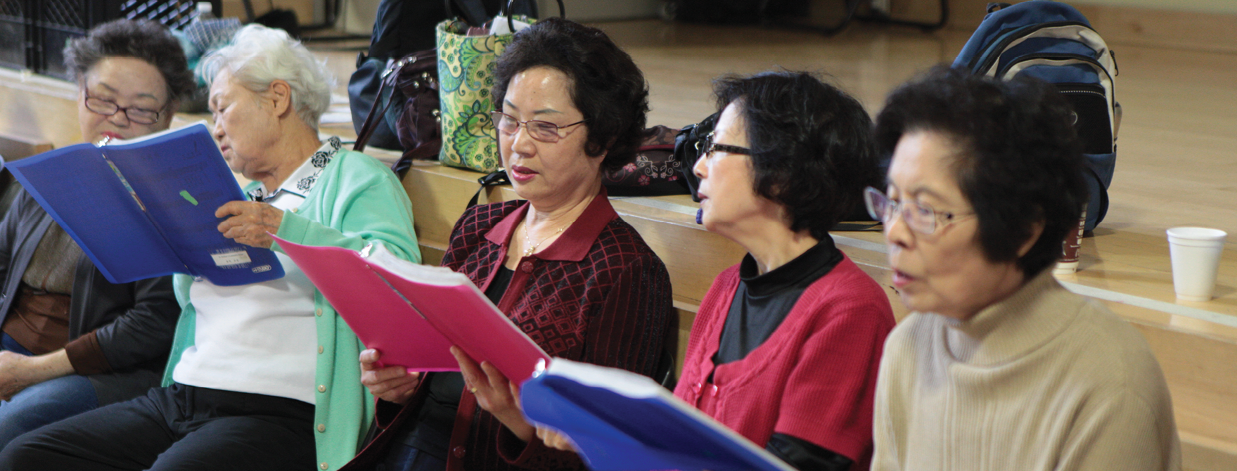 elderly women reading