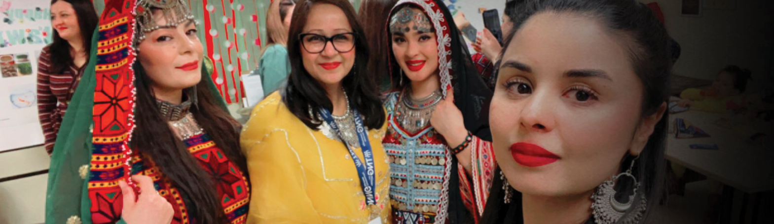 Persian women celebrating